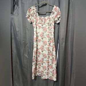 Pink lily dress